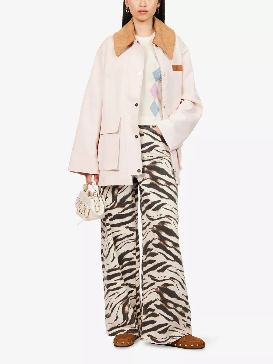 Primrose Contrast-Collar Twill Jacket | Selfridges