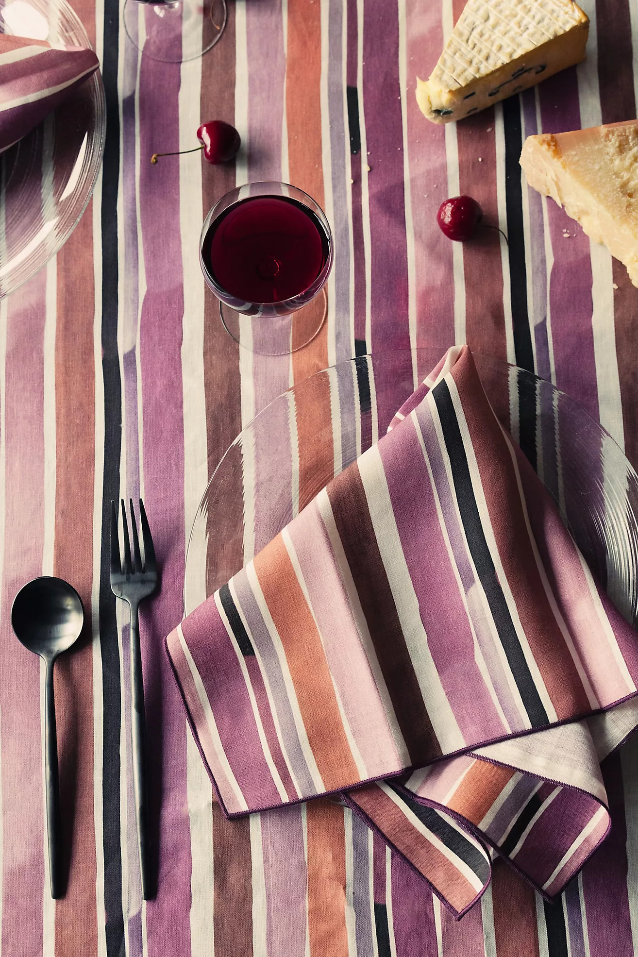 Goldie Home Linen Lisbon Striped Napkins, Set of 4 | Anthropologie (US)