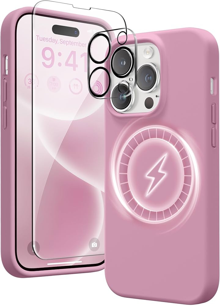 GONEZ iPhone 14 Pro Max Case, Compatible with Magsafe, with Screen Protector + Camera Lens Protec... | Amazon (US)