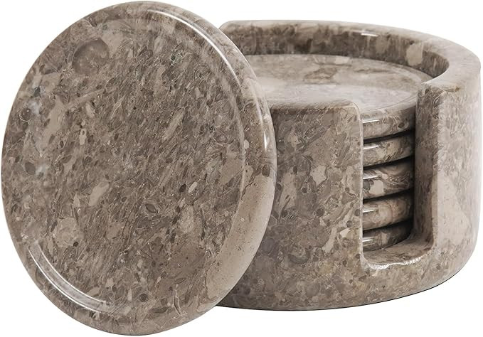 Radicaln Marble Coaster Set 3.5" Inches Oceanic Handmade Coaster Set of 6 for Home Décor - Cup H... | Amazon (US)