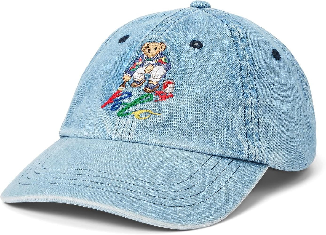 POLO RALPH LAUREN Men's Polo Bear Denim Ball Cap | Amazon (US)
