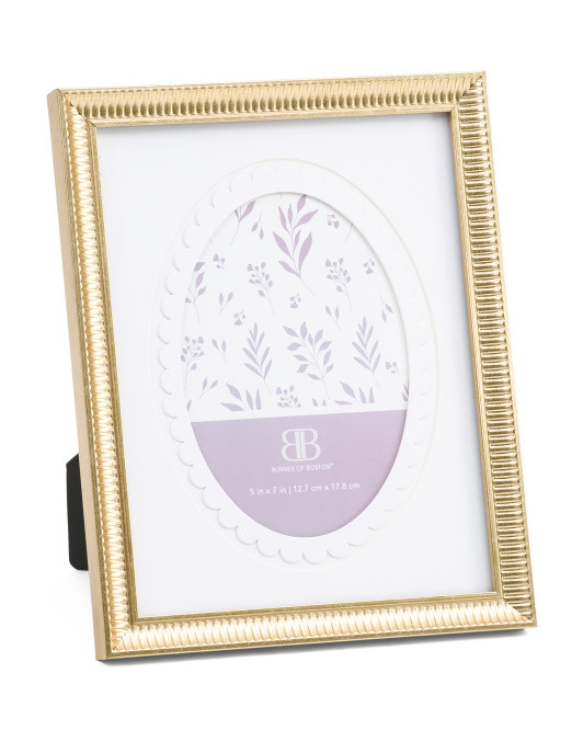 7.5x9.5 Matted To 5x7 Ribbed Oval Tabletop Picture Frame | Mother's Day Gifts | Marshalls | Marshalls
