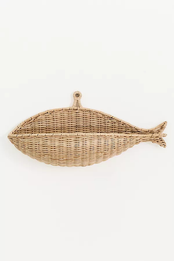 Fish Wicker Wall Basket | Anthropologie (US)