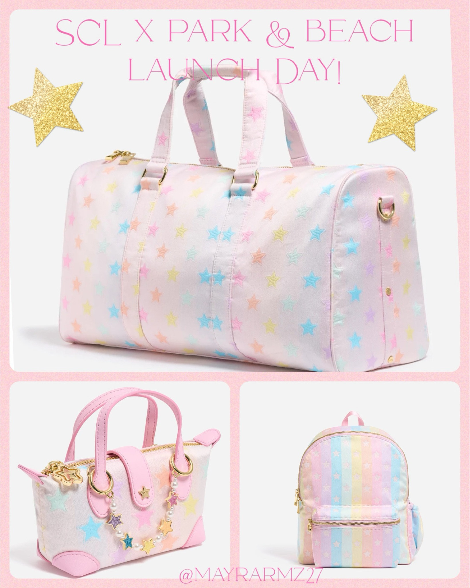 SCL x Park & Beach collab Launch Day! 🩷💜🩵💛💚 Grab before they are all gone!! 

#LTKTravel #LTKStyleTip #LTKItBag