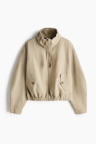 H & M - Linen-blend jacket - Beige | H&M (UK, MY, IN, SG, PH, TW, HK)