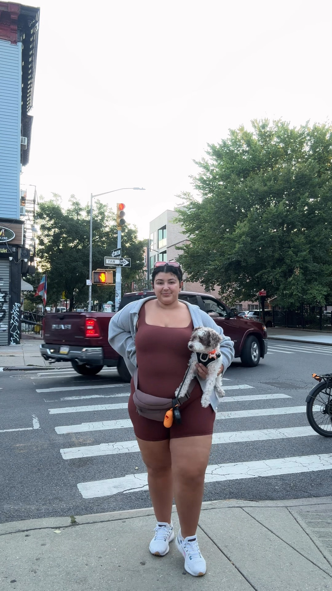 Dog walking fit! 
Romper Size XXL
Aerie Shacket Size XXL 


#LTKPlusSize #LTKFamily #LTKTravel