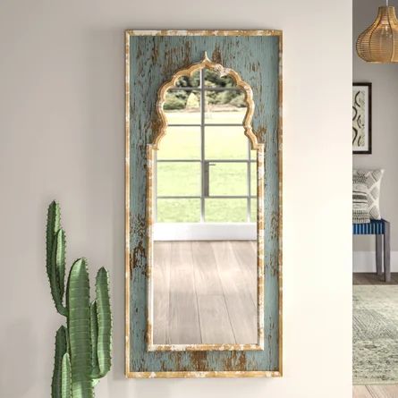 Bungalow Rose Halyna Painted Wooden Full Length Mirror | Wayfair | Wayfair North America