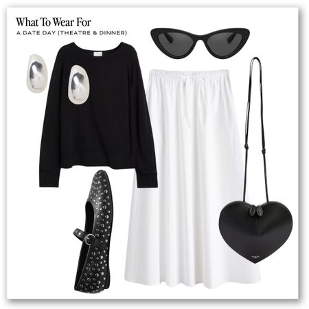 Styling a white midi skirt 🤍

Black jumper, heart bag, smart style, monochrome outfit, ballet flats, trending now 

#LTKeurope #LTKsummer #LTKstyletip