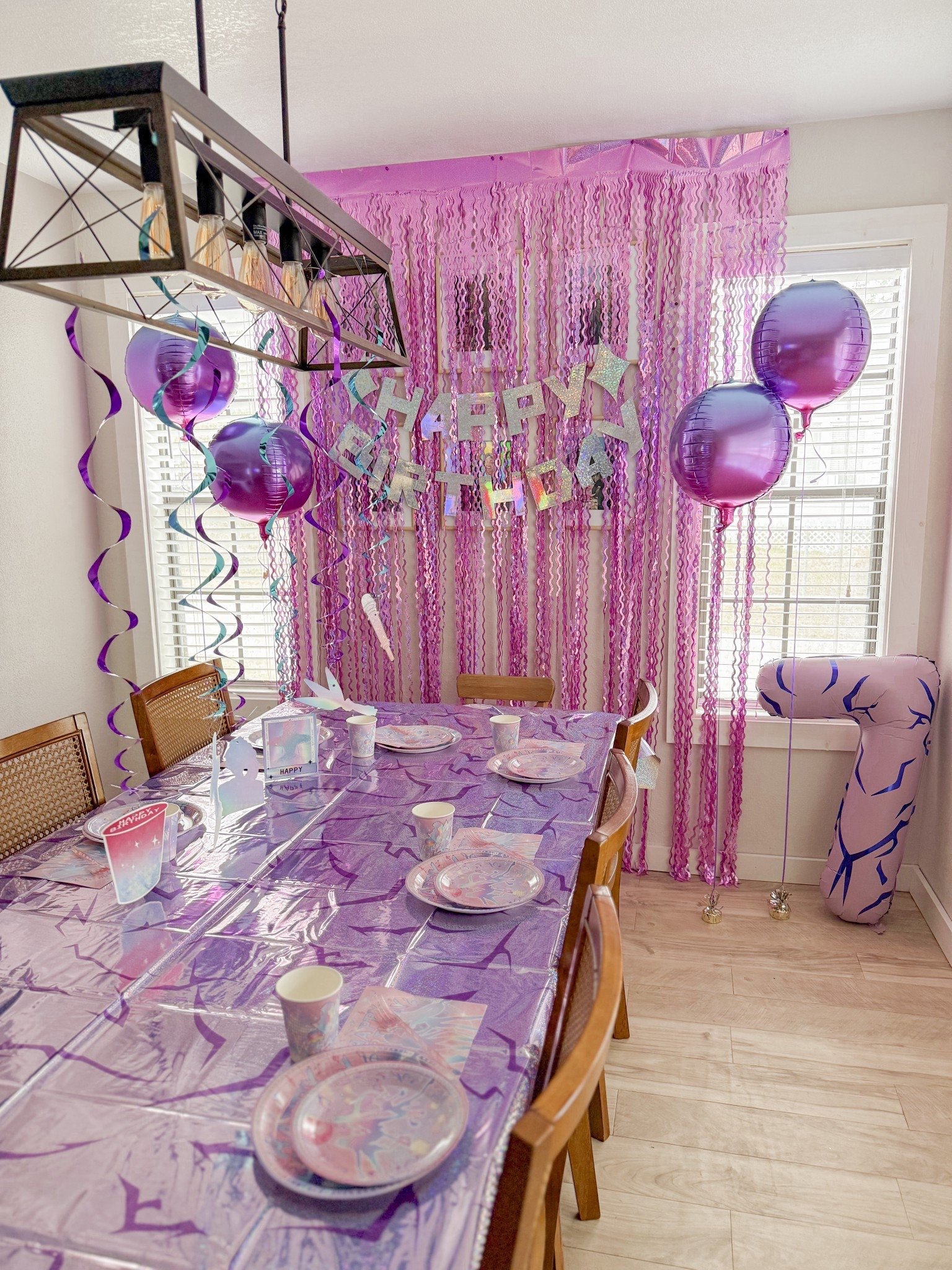 K-pop demon hunters huntrix birthday party 💜✨ 

#LTKKids #LTKmomlife #LTKHome