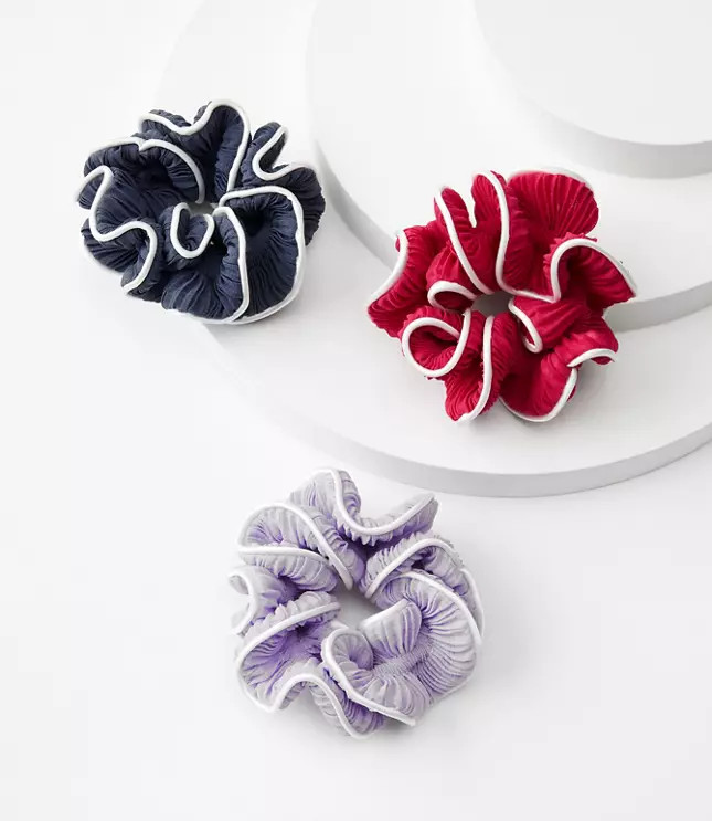 Pleated Scrunchie Set | LOFT