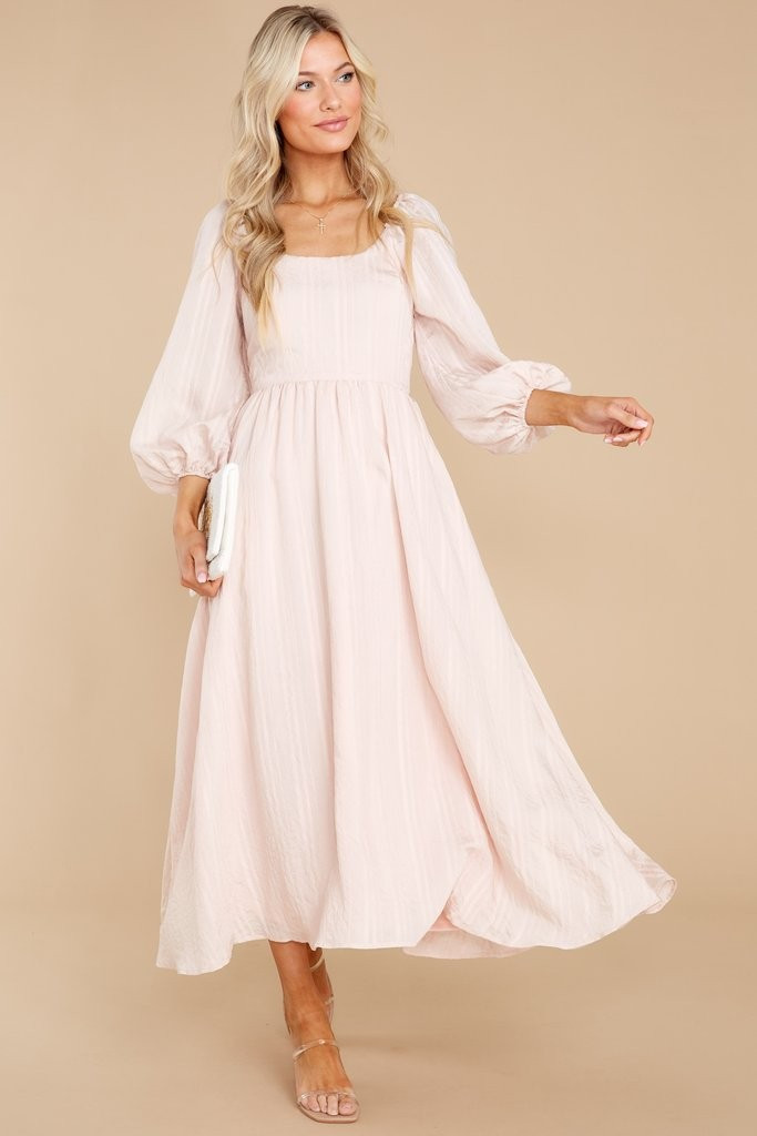 Daring Vision Light Pink Maxi Dress | Red Dress 