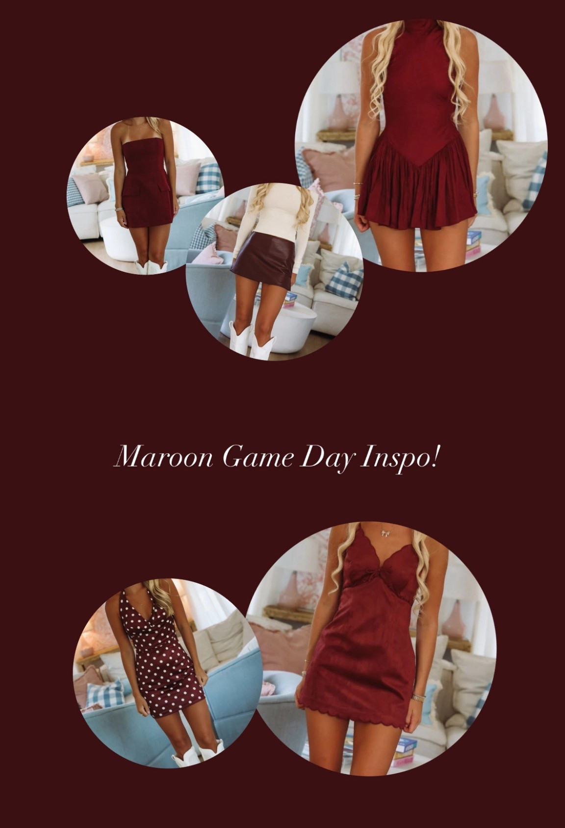 Maroon Game Day Inspo!! 🏈 

#LTKStyleTip #LTKSeasonal #LTKFindsUnder100