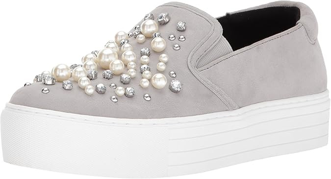 Kenneth Cole New York Women's Ashby Pearl Platform Slip-ON Sneaker with Faux Jewels | Amazon (US)