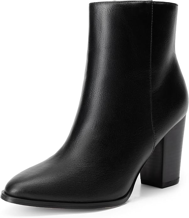 DREAM PAIRS Women's Ankle Boots Chunky Block Heel Booties | Amazon (US)