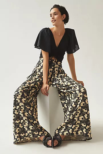 Corey Lynn Calter Pleated Wide-Leg Pants | Anthropologie (US)