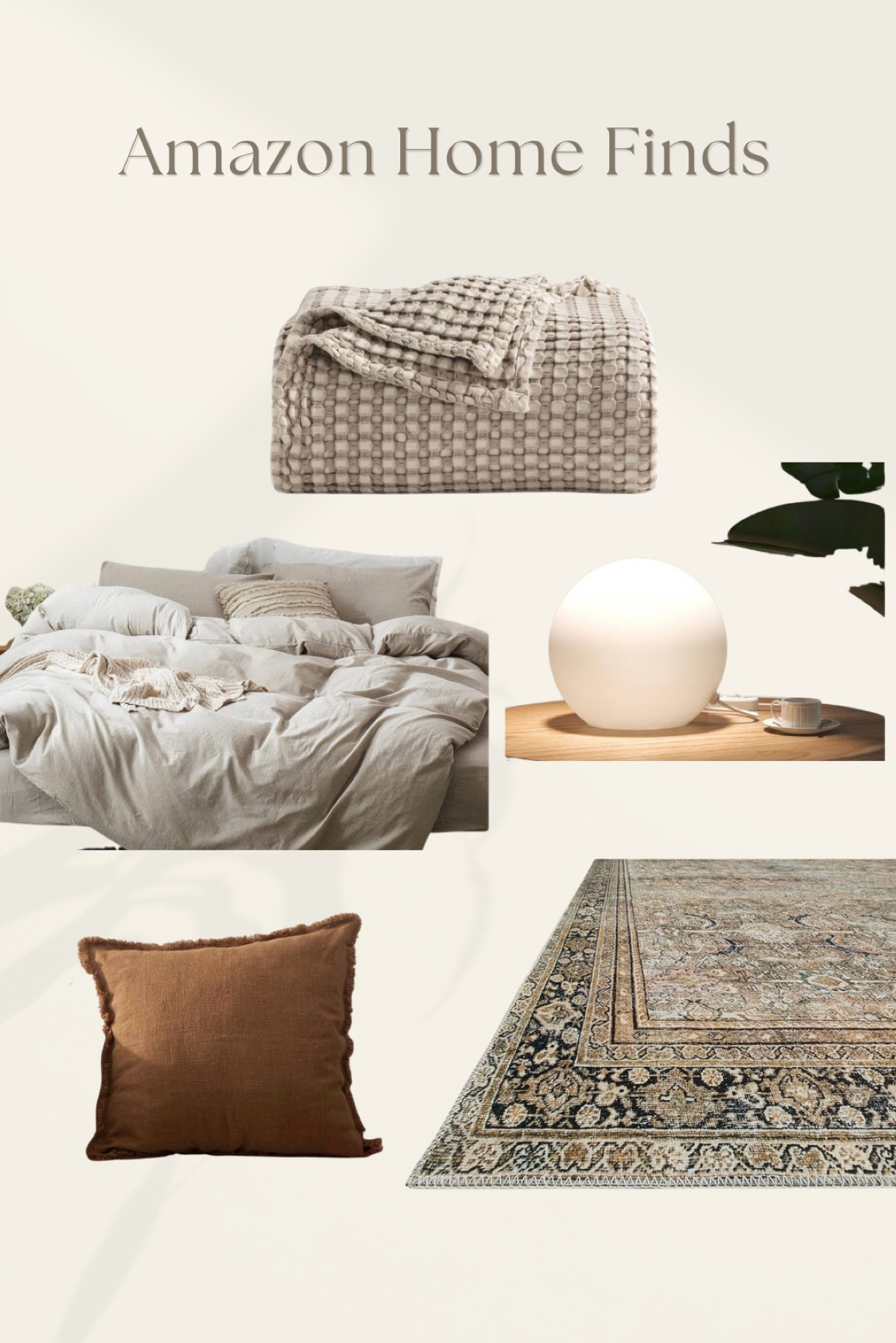 Amazon home finds
Amazon duvet cover 
Amazon waffle blanket
IKEA ball light
LoLoi Rug II

#LTKhome