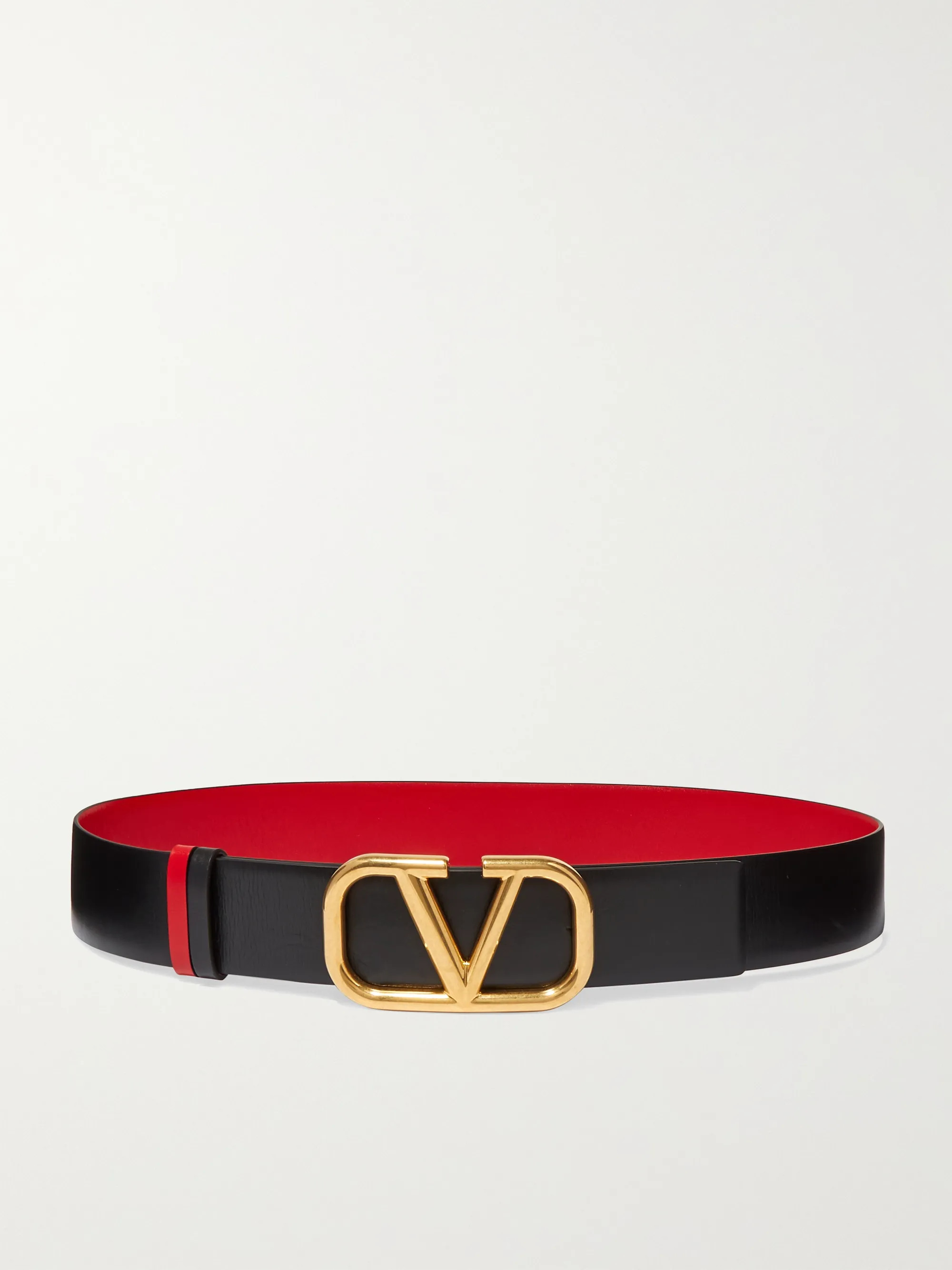 ValentinoValentino Garavani VLOGO reversible leather belt | NET-A-PORTER (US)