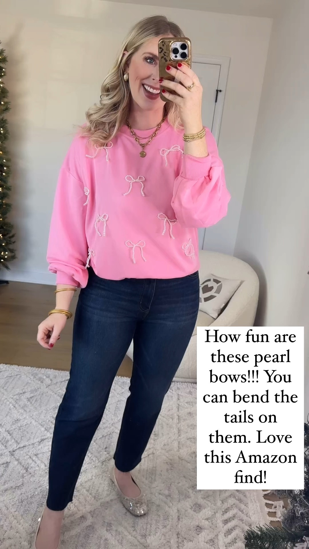 Daily try on, Amazon try on, pink bow sweater

Medium 

#LTKFindsUnder50 #LTKWatchNow #LTKStyleTip