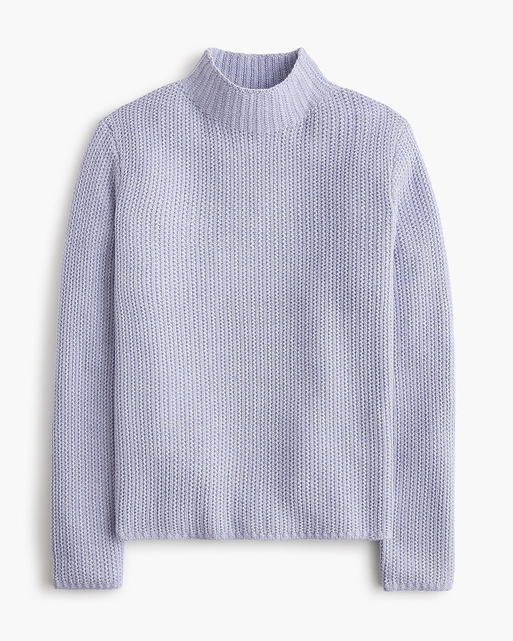 Cotton-blend mockneck sweater | J.Crew Factory