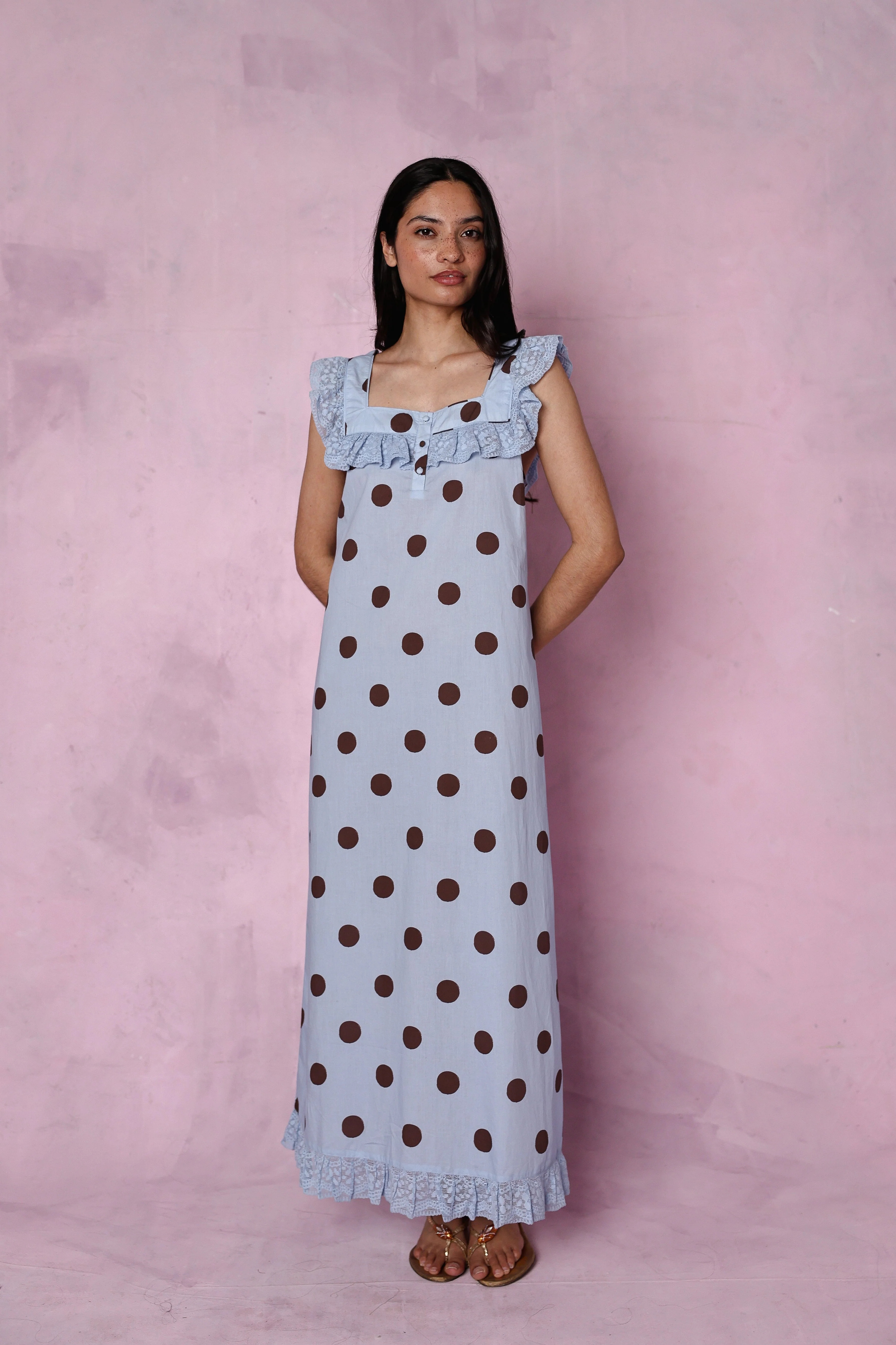 Lucinda organic cotton blue dress | It's 9pm