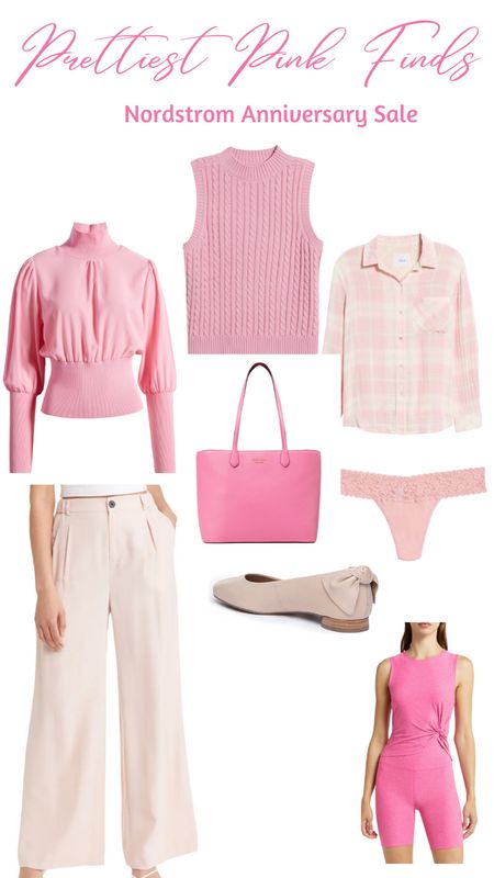 Pretty in pink Nordstrom anniversary sale finds. Pink outfit inspo, Nsale, pink sweater, pink shoes, Barbie pink 

#LTKxNSale #LTKunder100 #LTKsalealert