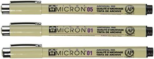Sakura Micron Pen Set Zentangle 3pc, 3 Count (Pack of 1), Black | Amazon (US)
