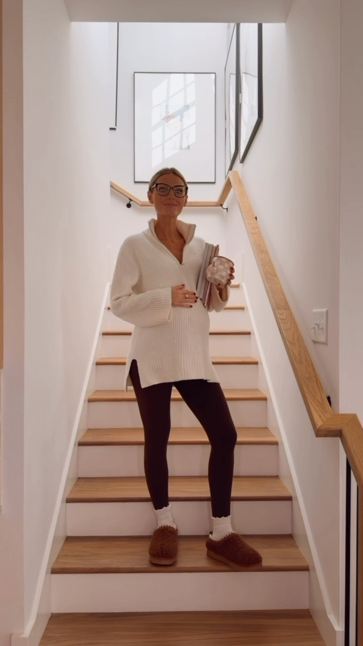 These brown leggings from Target have been one of my favorite pairs this year! Love this cozy, athleisure look! Wearing S in pullover & M in leggings!

Loverly Grey, Target, brown leggings, ruffle socks, cream pullover, slippers, winter outfit 

#LTKSeasonal