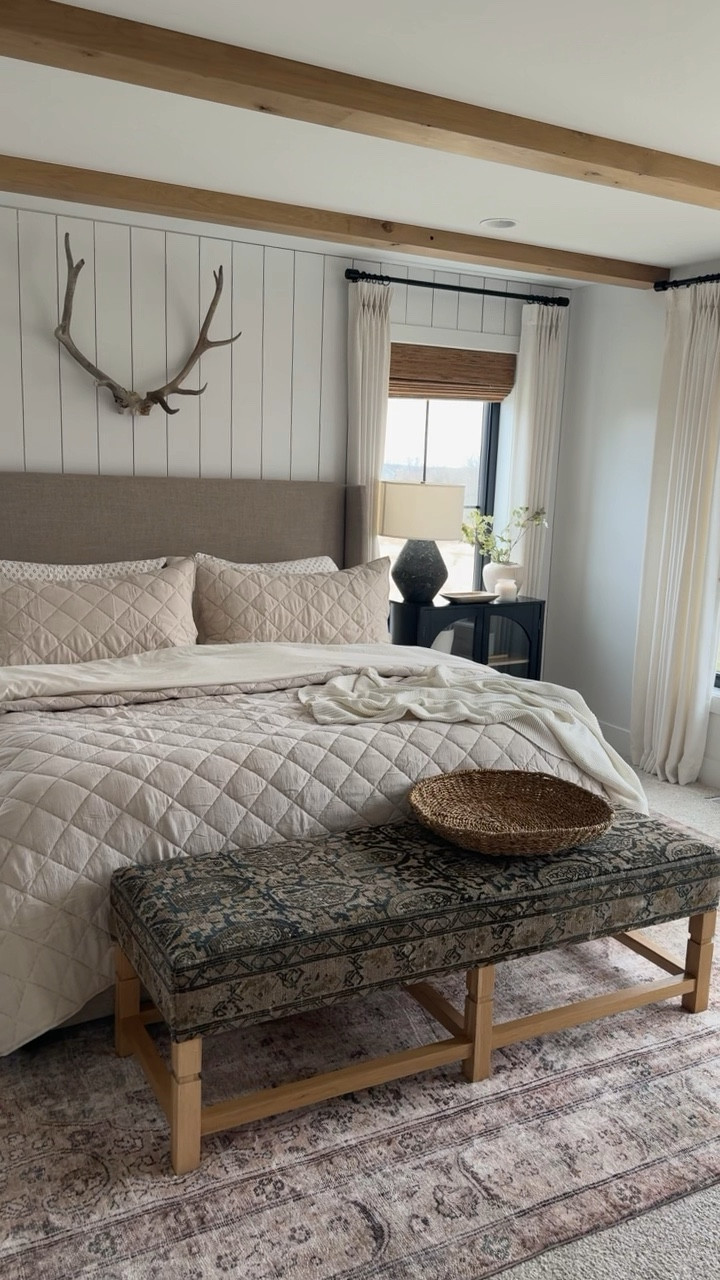 I’m so happy with how it turned out in here!! These BHG Walmart sheets are incredible, we love them. They get amazing reviews & are one sale!

They are temperature regulating, 100% hygrocotton— they cool you when your hot & warms you when your cold 👏🏻 also shrink & wrinkle resistant!

I know betting/sheet sets can be expensive so I wanted to share these because they are very affordable and so comfortable!

Also in love with this diamond quilt, the stoneware vases & the ribbed $5 candles!


#walmarthome #walmartpartner @walmart #bedroominspiration #walmartfinds #sheetsets #5candles 


