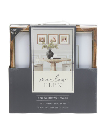 3Pk 12X12 Matted To 8X8 Wall Portrait Frame Set | TJ Maxx