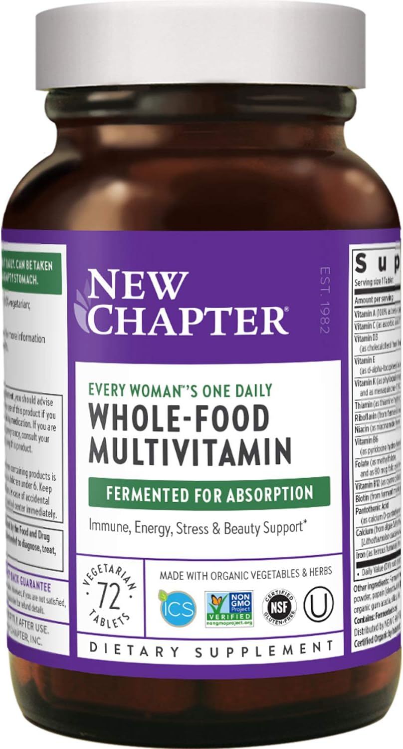 New Chapter Women’s Multivitamin + Immune Support – Every Woman’s One Daily with Fermented ... | Amazon (US)