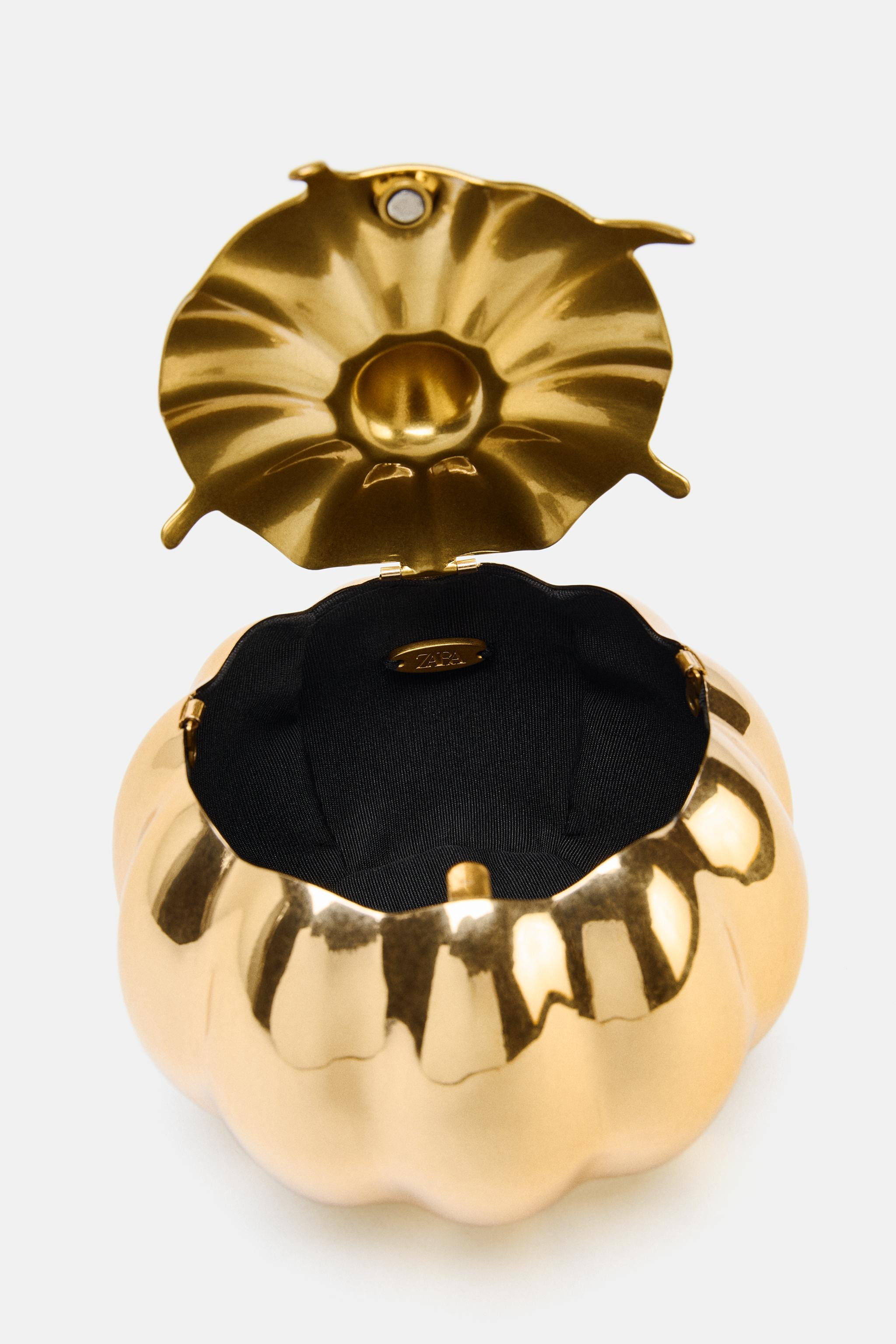 METALLIC EFFECT RIGID BOX BAG | Zara US