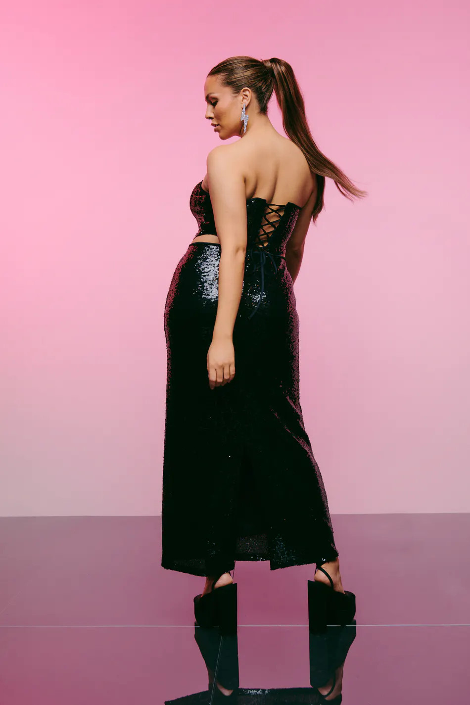 Tina sequin maxi skirt - Gina Tricot | Gina Tricot SE