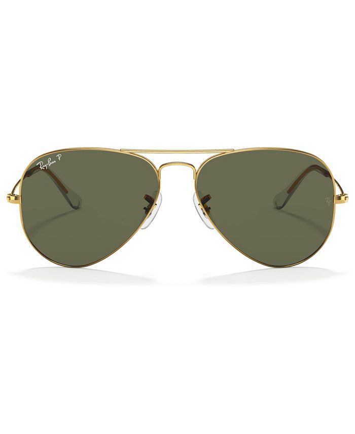 Ray-Ban Polarized Sunglasses, RB3025 AVIATOR & Reviews - Sunglasses by Sunglass Hut - Handbags & ... | Macys (US)