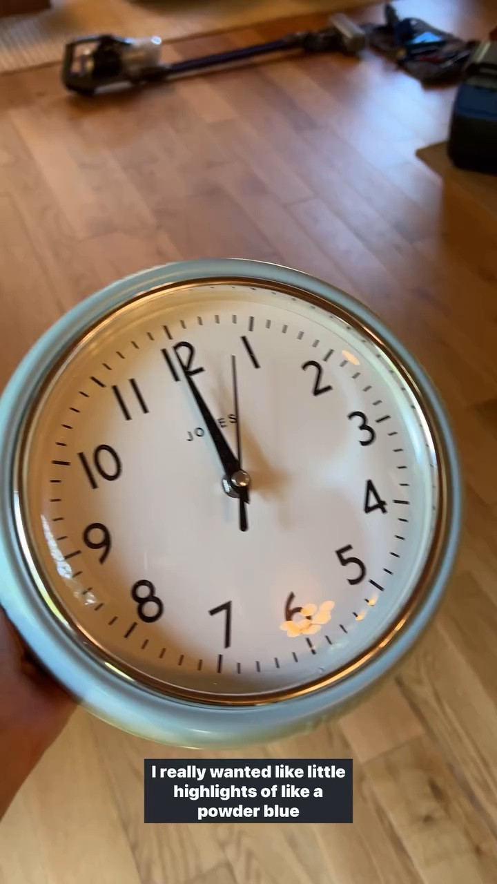 Adding little touches of blue against the rich colors of the Red House. This retro clock was a perfect find 🩵

#LTKVideo #LTKHome