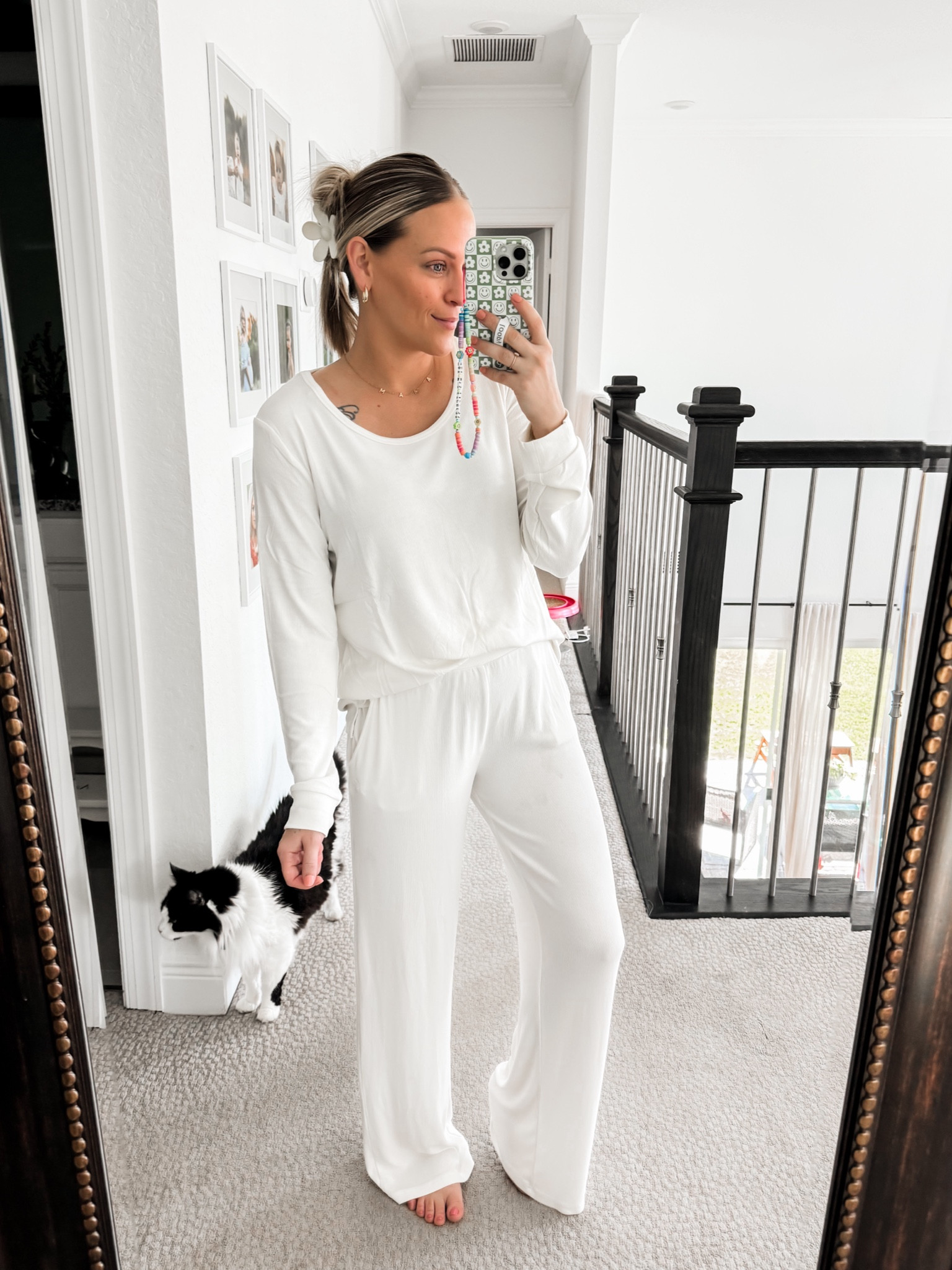 Cozy earth lounge & pj sets- code KARA40 // wearing size small in top & bottoms // literally the perfect postpartum wear!

#LTKbump #LTKstyletip