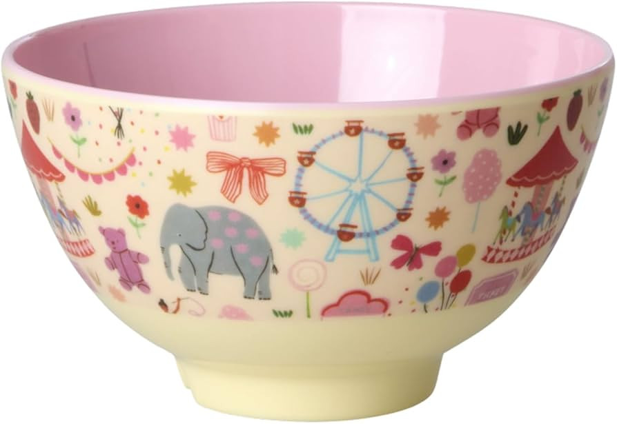 Rice Melamin Schüssel Kinderschüssel Schale klein - Pink - Fun Fair Print | Amazon (DE)