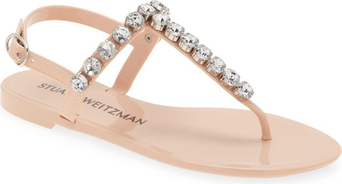 Jaide Round Jewel Jelly Flat | Nordstrom