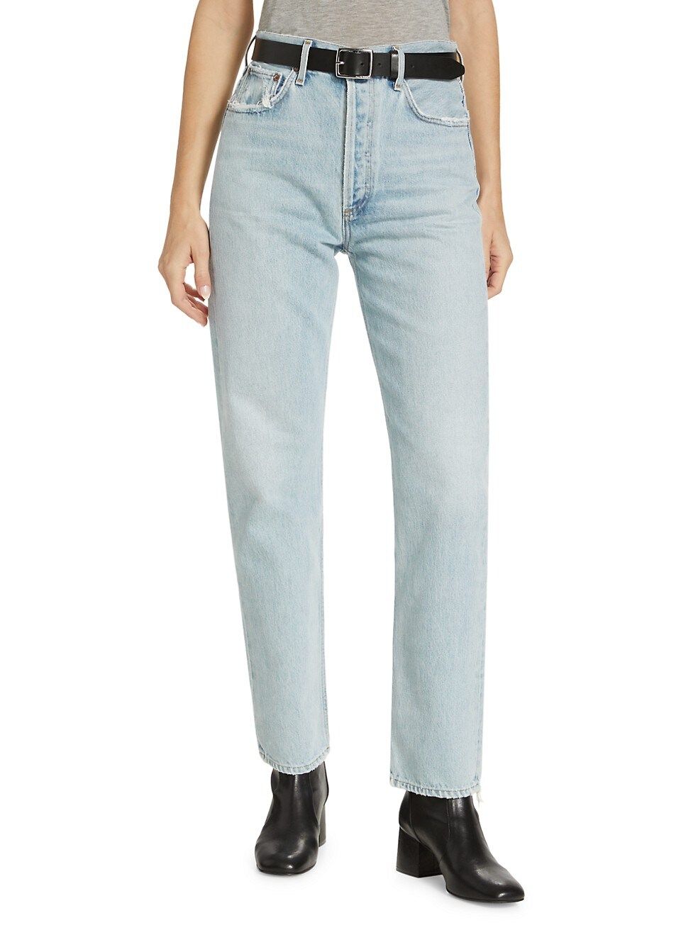 '90sStraight-Leg Pinch-Waist Jeans | Saks Fifth Avenue