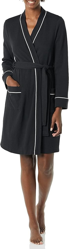 Amazon Essentials Women's Lightweight Waffle Full-Length Bath Robe (Available in Plus Size) | Amazon (US)