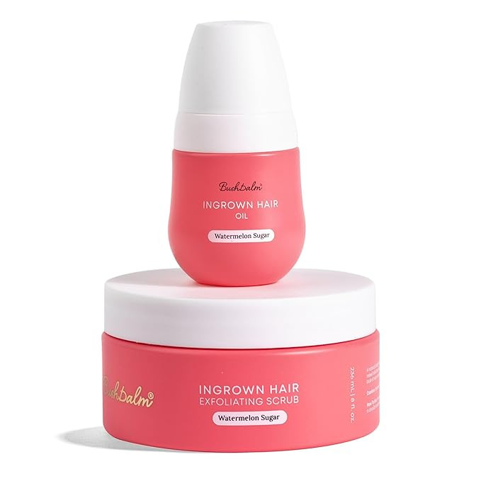 Bushbalm Ingrown Hair and Razor Bumps Routine - Moisturize and Soothe After Shave Skincare for Se... | Amazon (US)