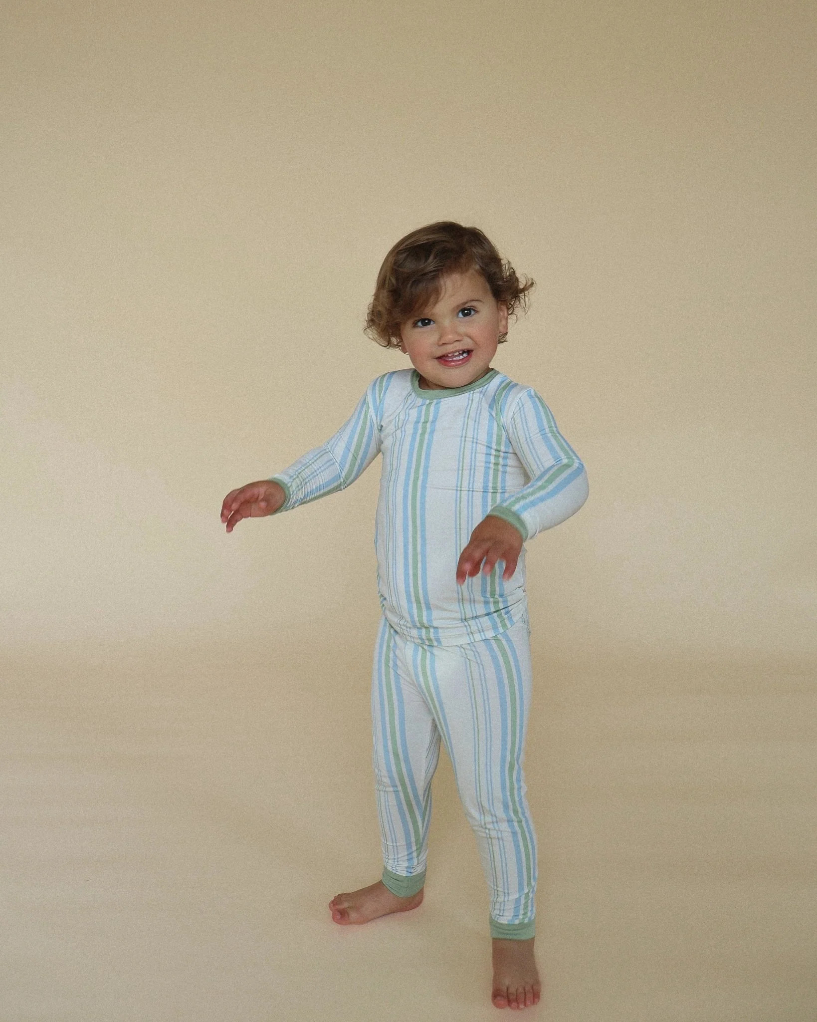 Two Piece Pajama - Madden Stripe AG x Kennedy Stidham | Atlas Grey