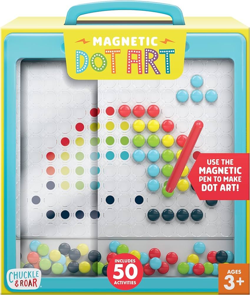 Chuckle & Roar - Magnetic Dot Art Designer - Kids Color by Number Toy - Mess Free Stencil Art for... | Amazon (US)