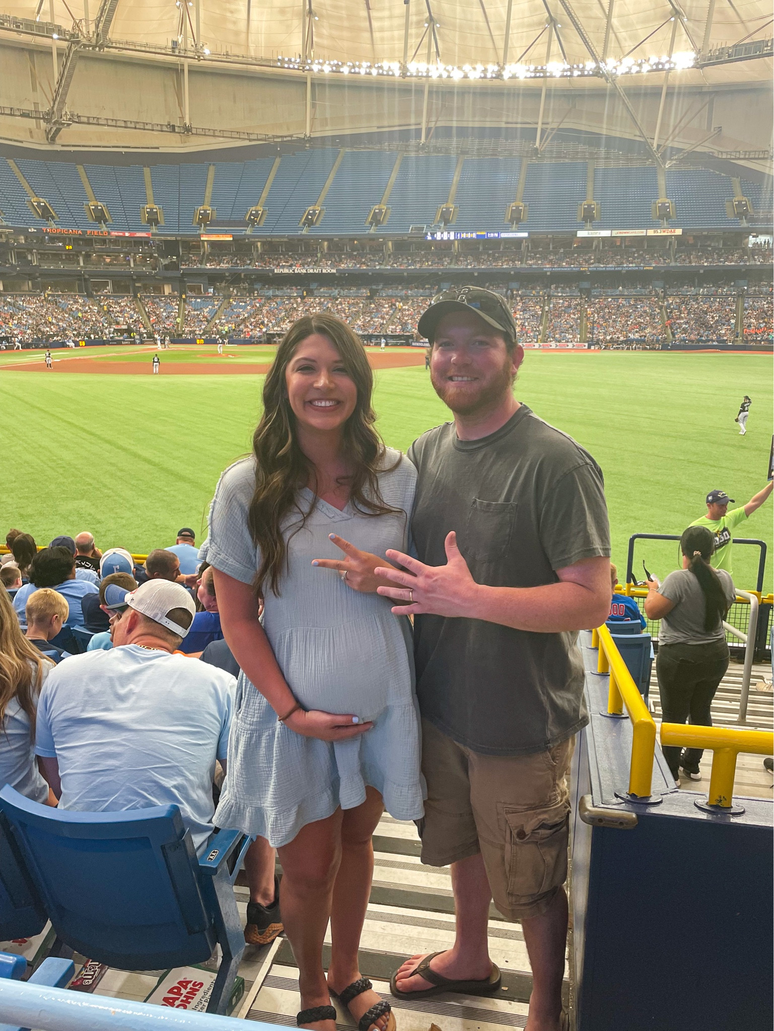 Sunday baseball! 
Wearing a medium in this dress @ 32 weeks! 

#LTKbump #LTKFind #LTKunder50