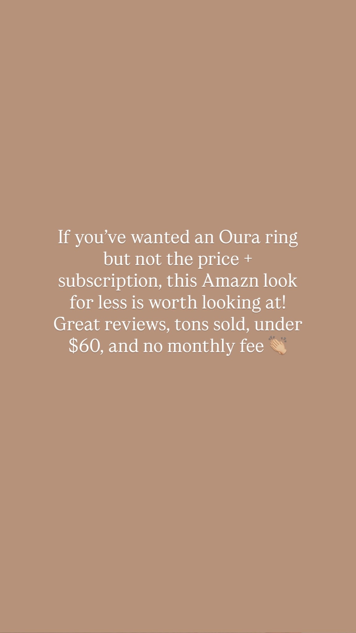Look for less ring 