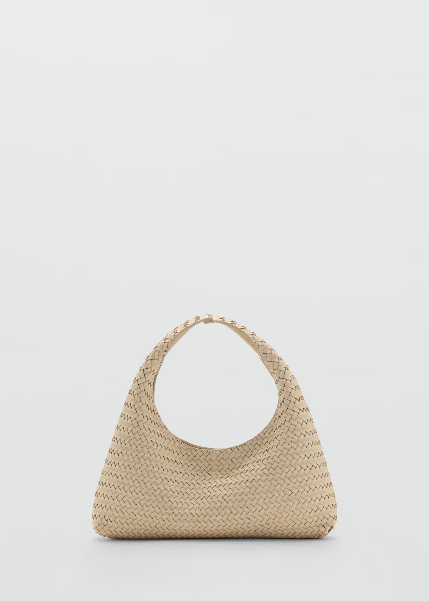 Braided leather handbag - Women | MANGO USA | Mango (US/MX/AU)