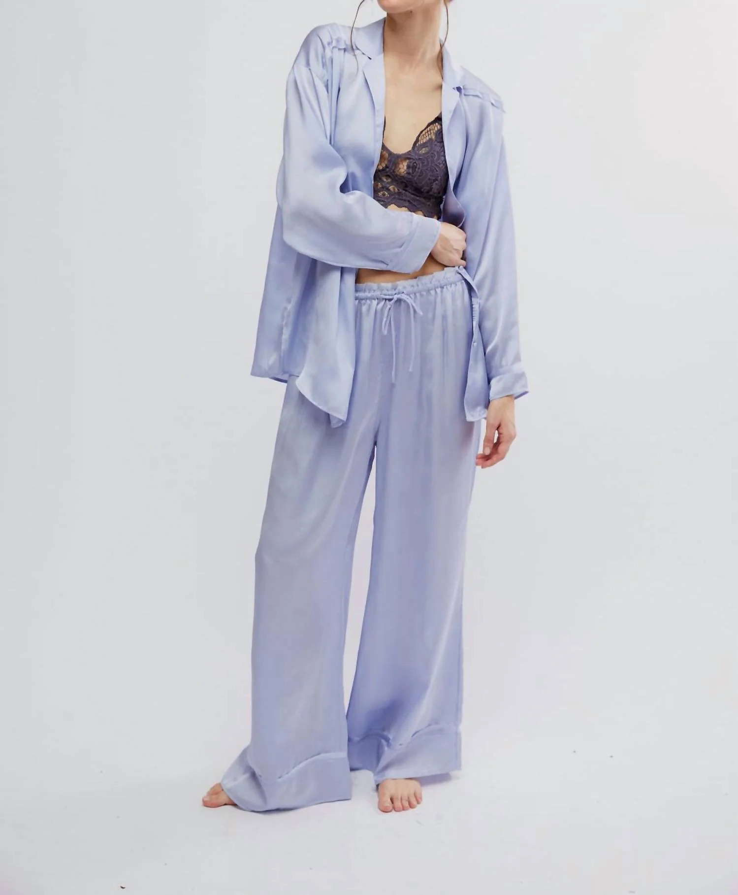 Dreamy Days Solid Pajama Set In Icelandic Blue | Shop Simon