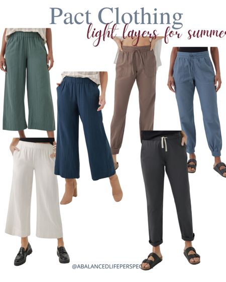 Pact is one of my favorite brands for clothing. I can trust they have good height sustainability standards, good quality, are ethical, and non-toxic. 

I love their spring pants portion! And everything on sale! 

#LTKSeasonal #LTKsalealert