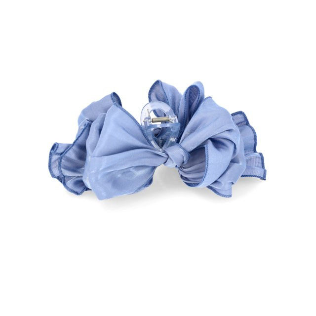 Time and Tru Fabric Bow Claw Clip, Blue | Walmart (US)