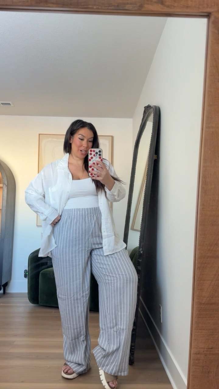 Old Navy try on | Pants are stretchy comfortable and I love the stripes! This set is a 10!
Midsize spring outfits
Size xl

#LTKSeasonal #LTKootd #LTKMidsize