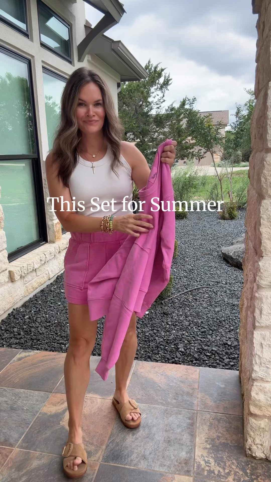 This set for summer 🤍 comment “SUMMER SET” for deets. lightweight, flattering & I’ve already worn it too much… grab it on major sale with the stackable code.  🙌🏼 #aerie 

#LTKootd #LTKmomlife #LTKSaleAlert